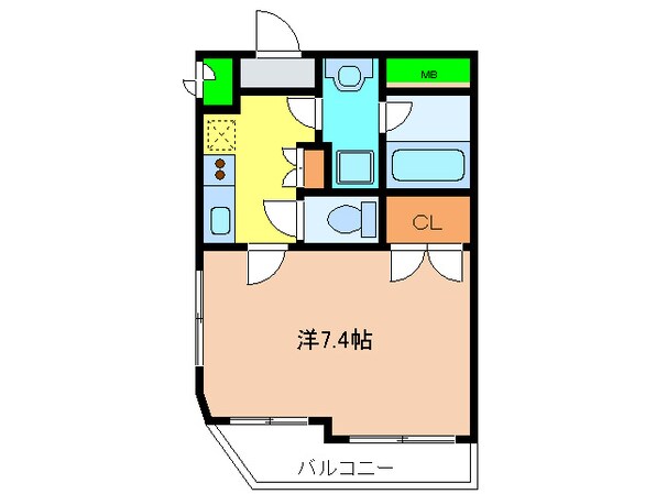 フラットK山木の物件間取画像